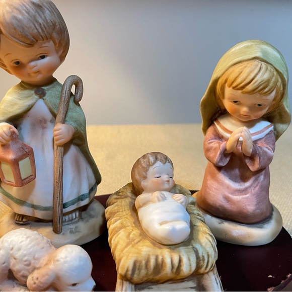 Enesco Little Bible Friends By Lucas 4 Pc Nativity Set Figurines - Picture 2 of 8